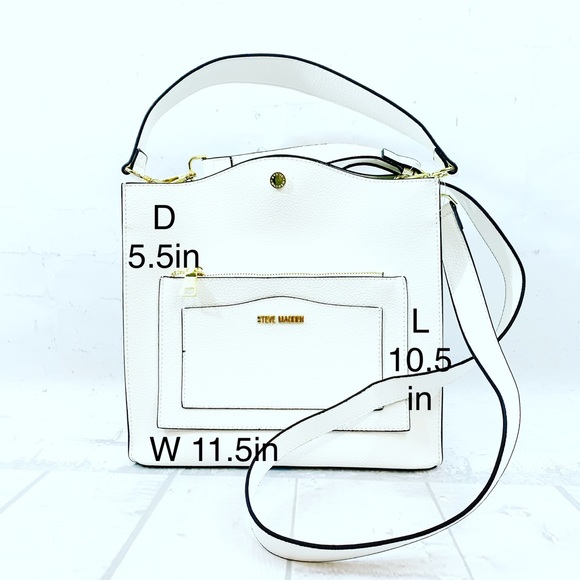 Steve Madden BLupita White Satchel Shoulder Bag - Picture 2 of 11